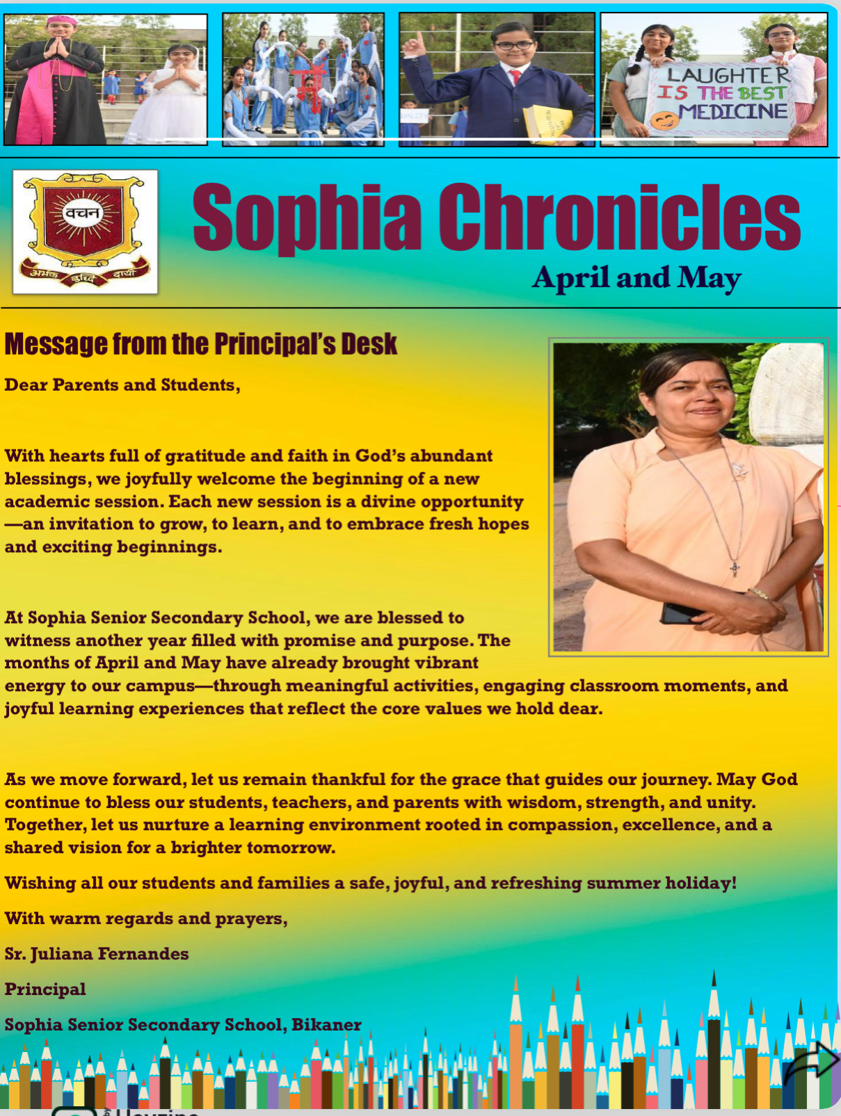 Sophia Chronicles April and May